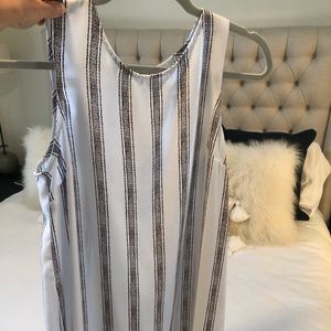 Brown and white striped shirt